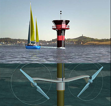 Turbina marina para aprovechar la corriente marina (Reino Unido)