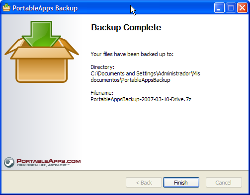 Asistente de Backups